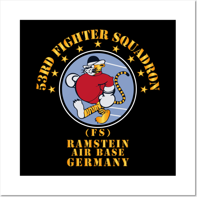 53rd Fighter Squadron - FS - Ramstein AB Germany Wall Art by twix123844